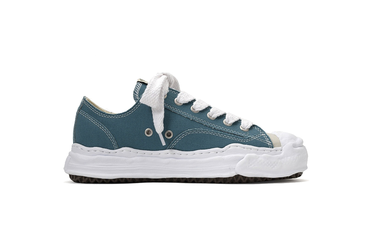 Coco Shoes Mihara Yasuhiro Hank OG Sole Canvas Low White Blue A05FW702 NO.776