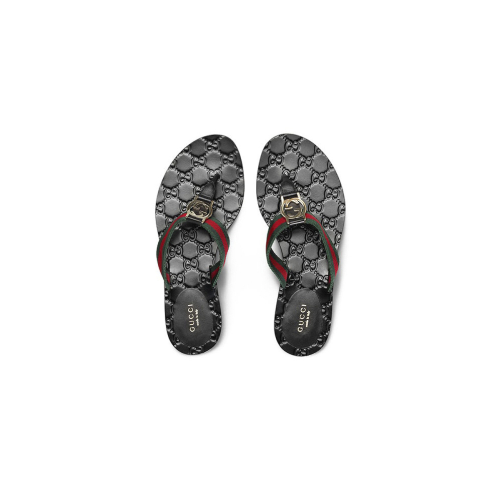 Gucci GG Thong Web Sandals 270374 H9020 8476