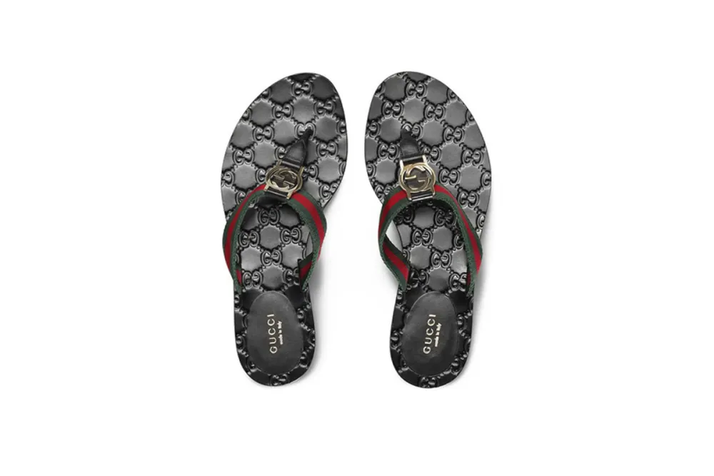 Gucci GG Thong Web Sandals 270374 H9020 8476