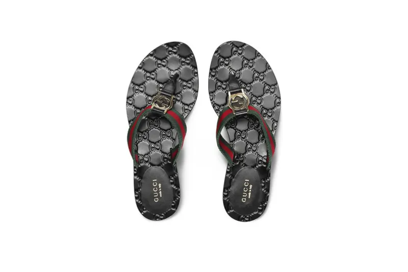 Gucci GG Thong Web Sandals 270374 H9020 8476