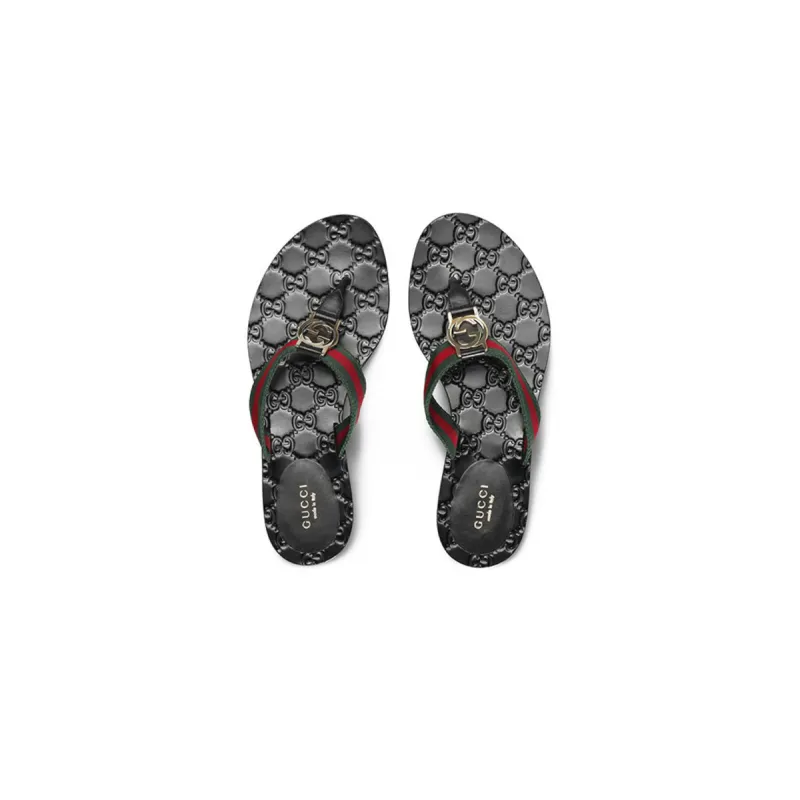 Gucci GG Thong Web Sandals 270374 H9020 8476