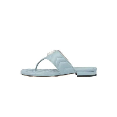 Gucci Double G Thong Sandal Blue 771585 BKO60 4728 01