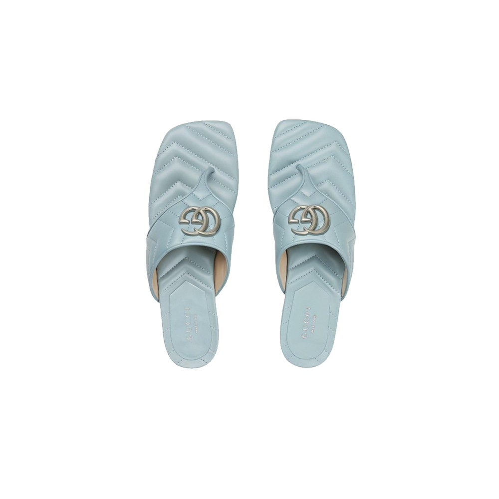 Gucci Double G Thong Sandal Blue 771585 BKO60 4728