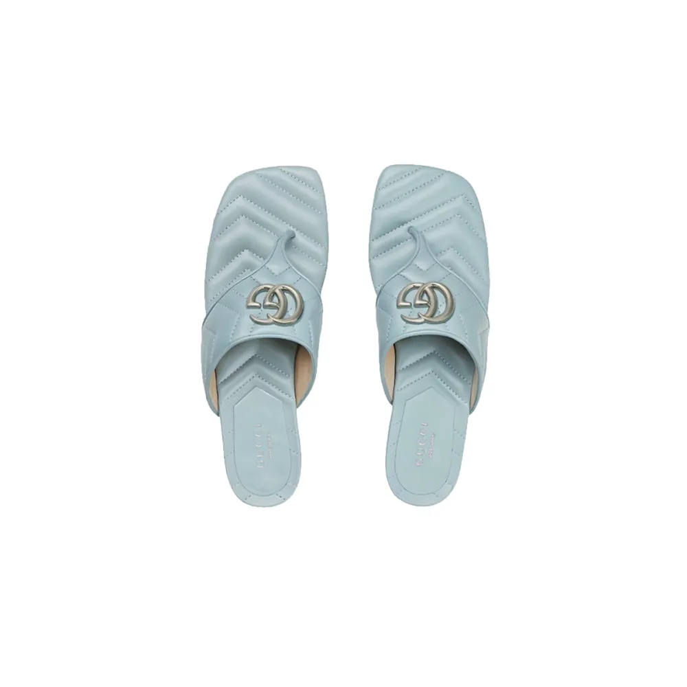 Gucci Double G Thong Sandal Blue 771585 BKO60 4728