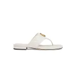 Gucci Double G Thong Sandal White 776948 BKO60 9049