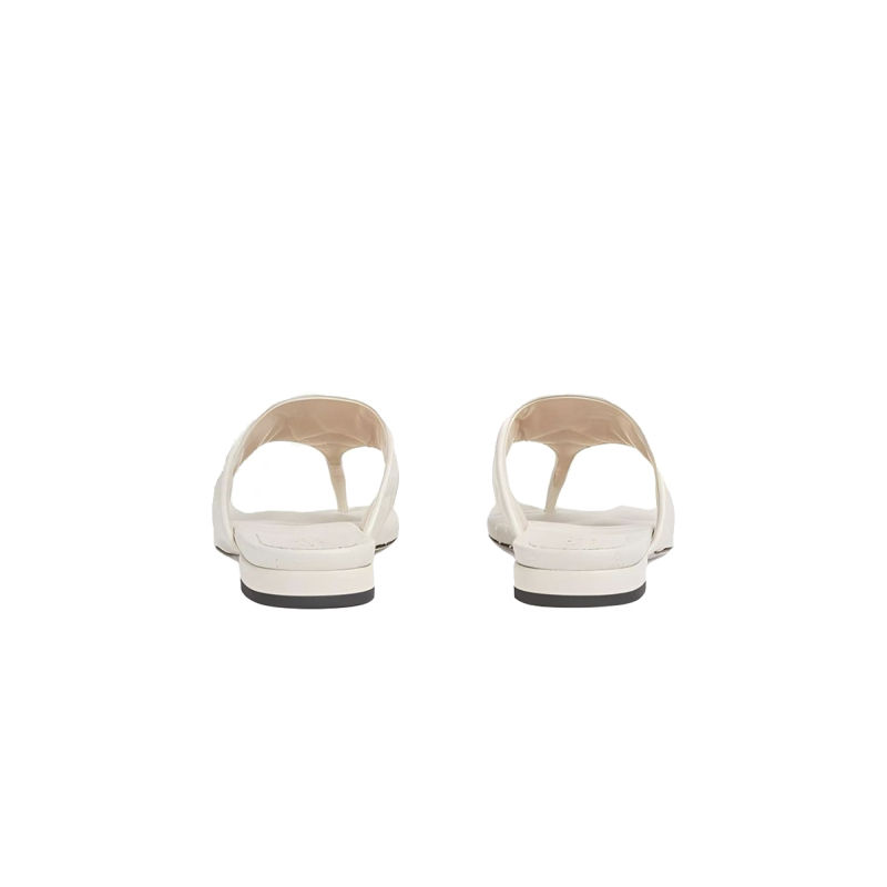 Gucci Double G Thong Sandal White 776948 BKO60 9049