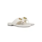 Gucci Double G Thong Sandal White 776948 BKO60 9049