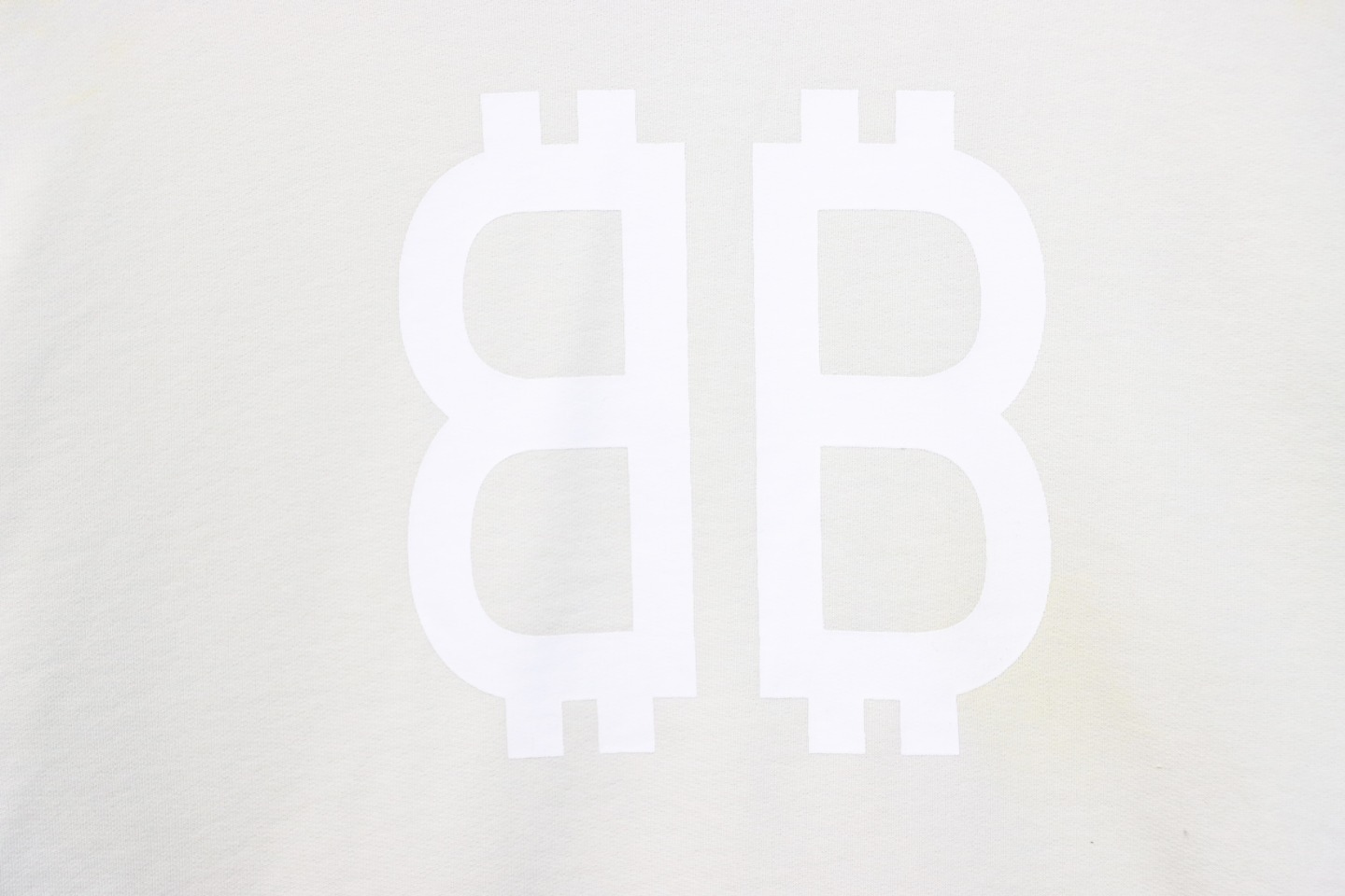 Coco Shoes Balenciaga BB Logo Sprayed Effect Hoodie White