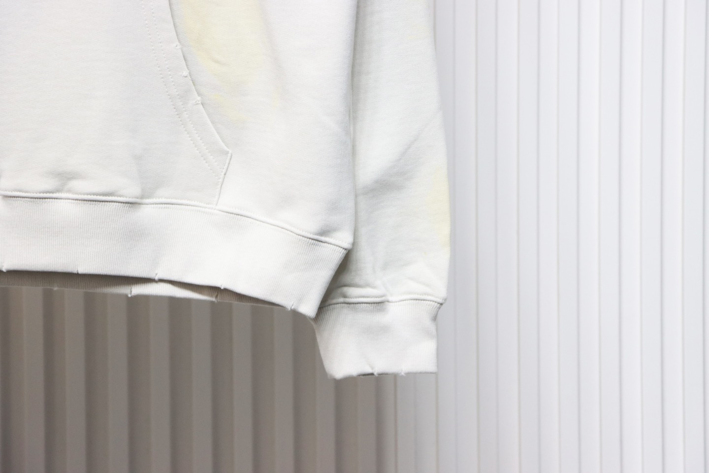 Coco Shoes Balenciaga BB Logo Sprayed Effect Hoodie White