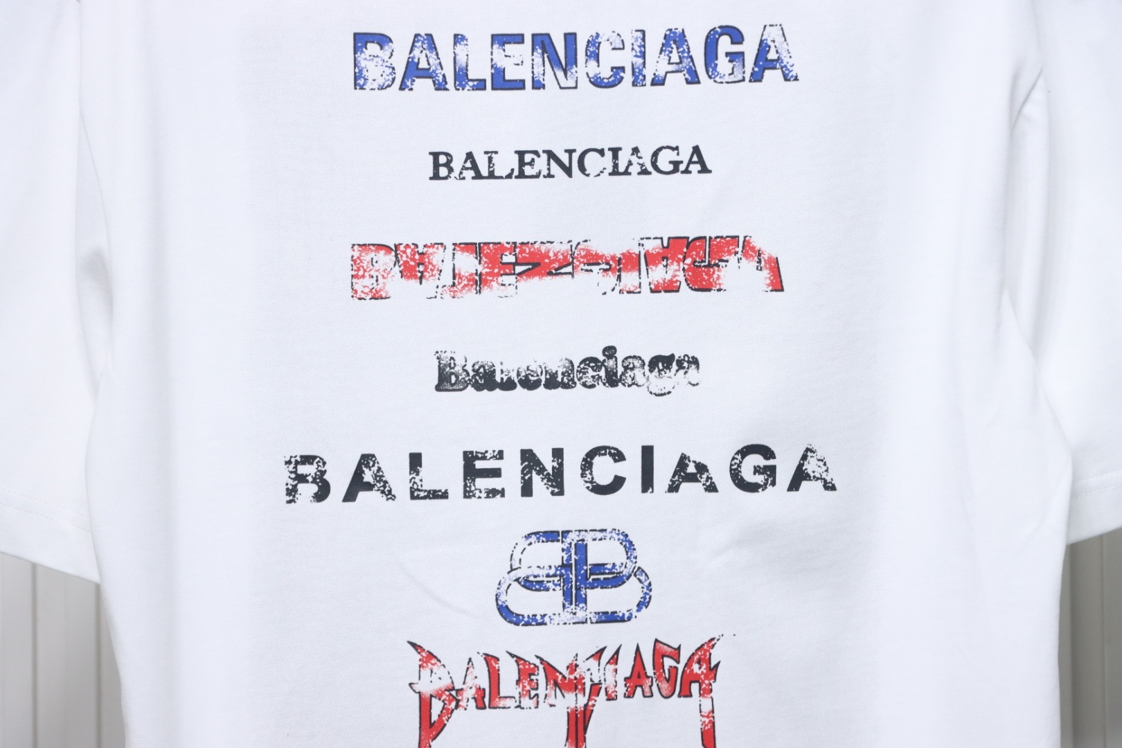 Balenciaga Lettering print T-shirt White