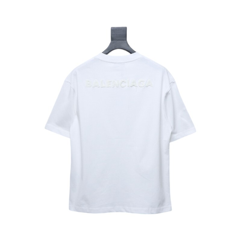 Balenciaga BB Towel Embroidered T-shirt White