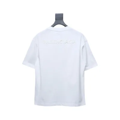 Balenciaga BB Towel Embroidered T-shirt White 02