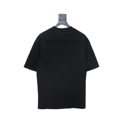 Balenciaga BB Towel Embroidered T-shirt Black 02