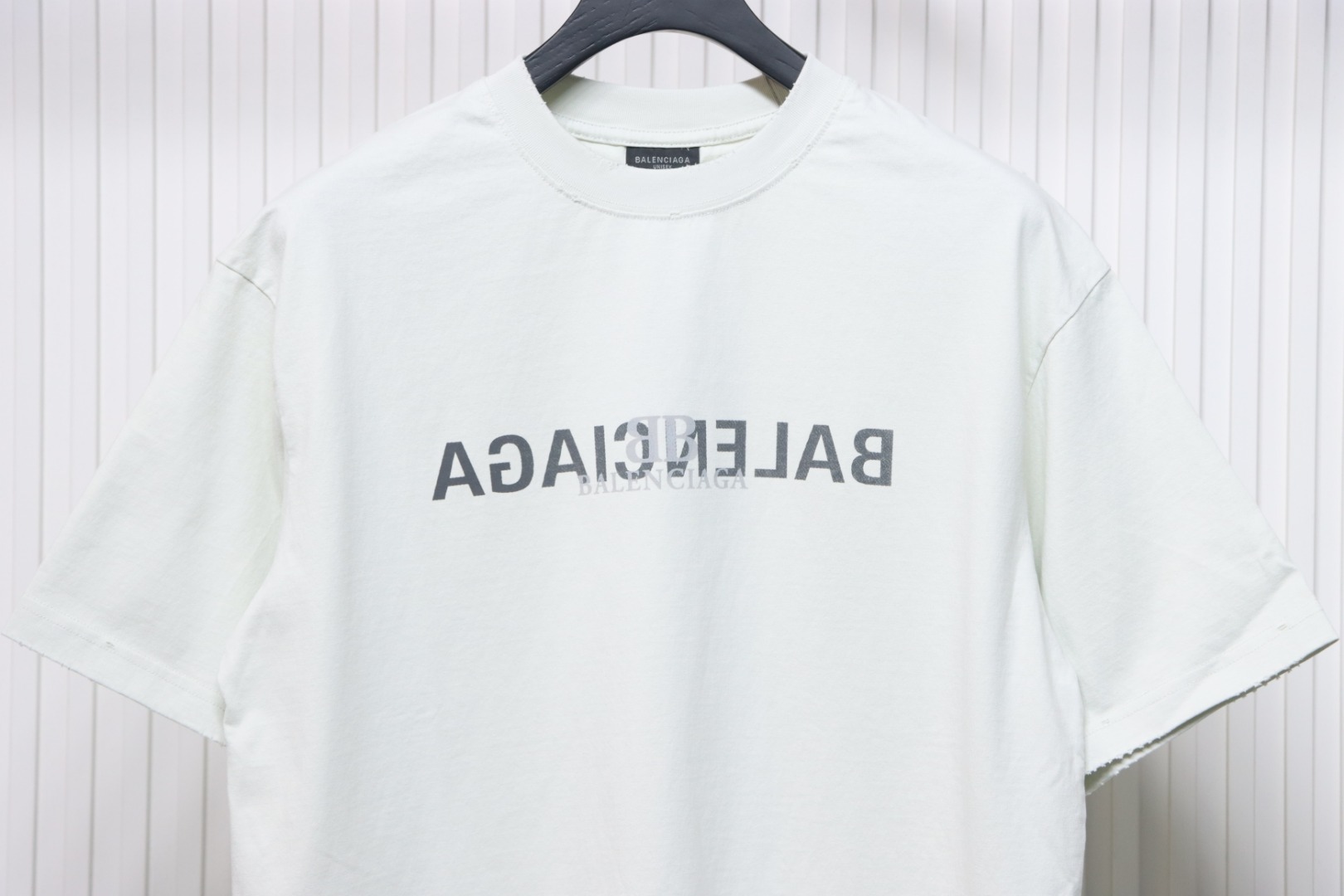 Balenciaga Mirror Logo T-Shirt White