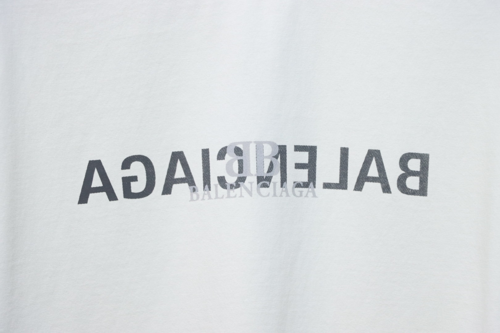Balenciaga Mirror Logo T-Shirt White