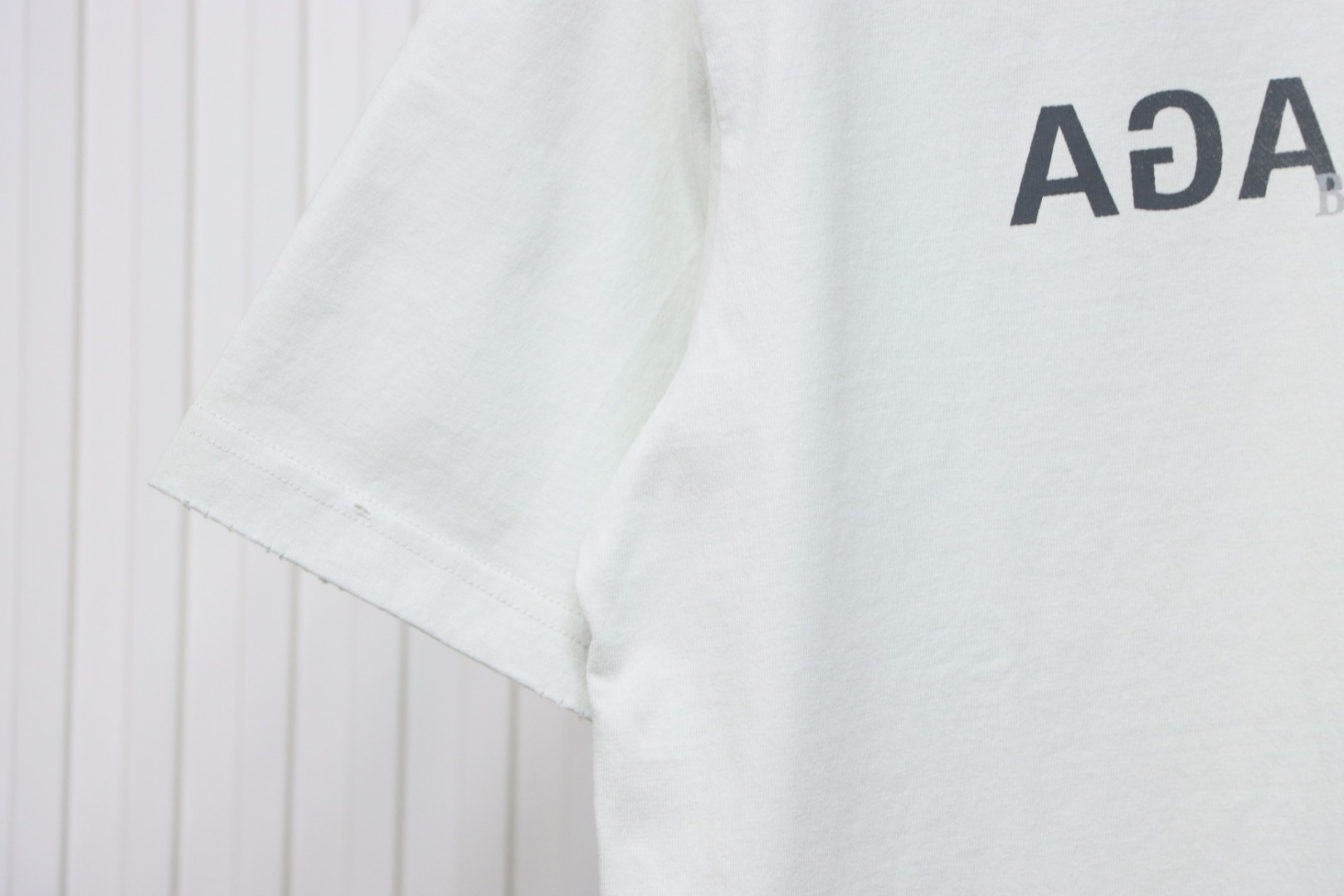 Balenciaga Mirror Logo T-Shirt White