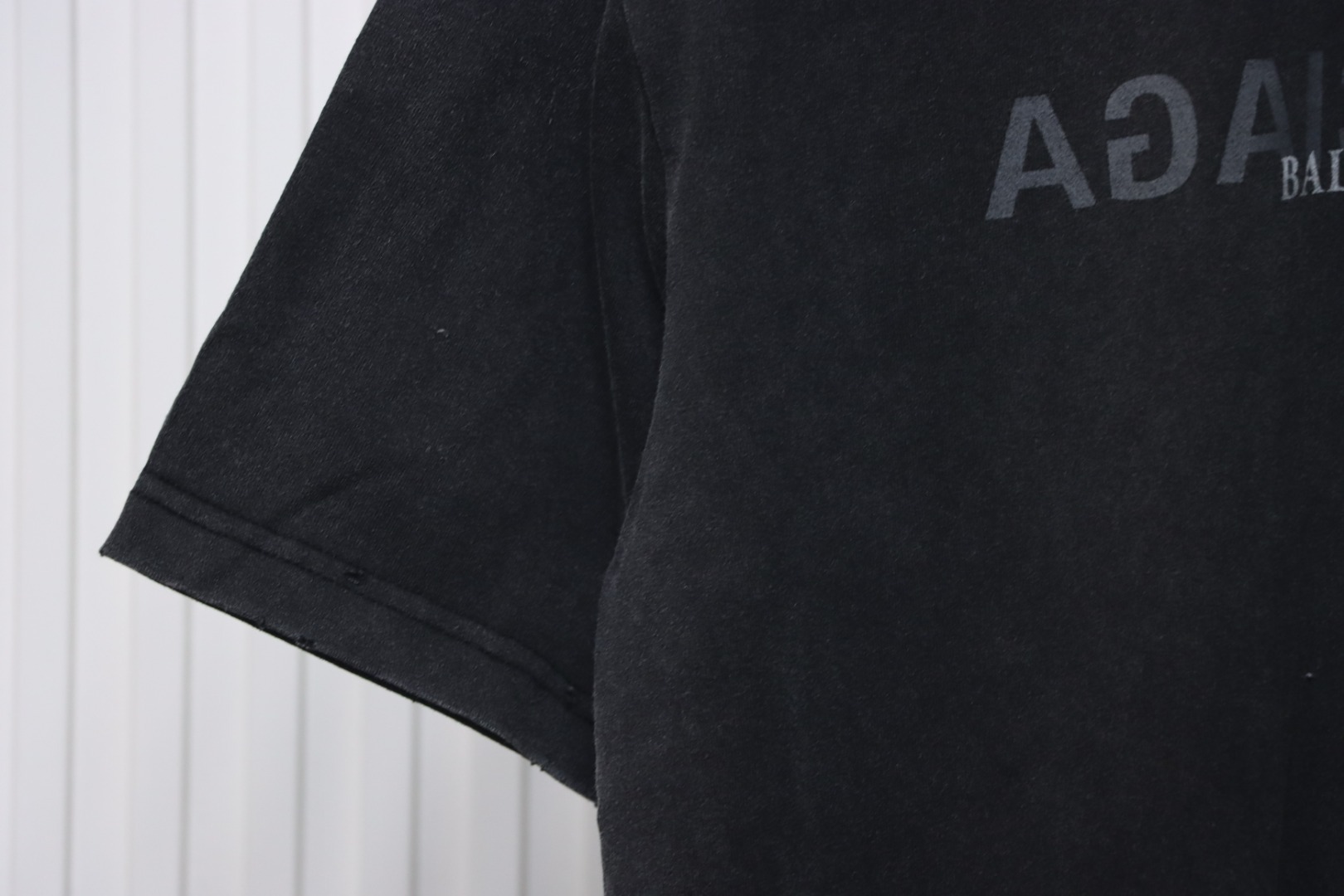 Balenciaga Mirror Logo T-Shirt Black