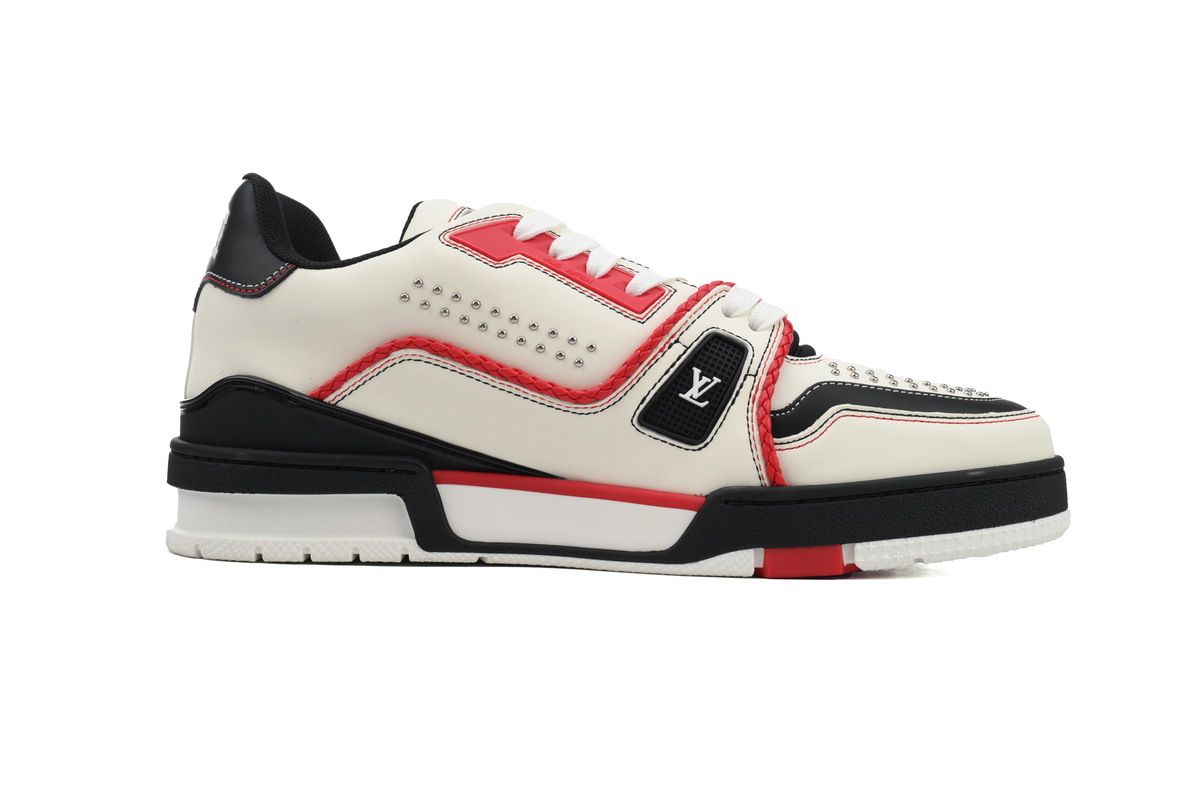 Coco Shoes Louis Vuitton Trainer Sneaker White Red Black 1AD7JR