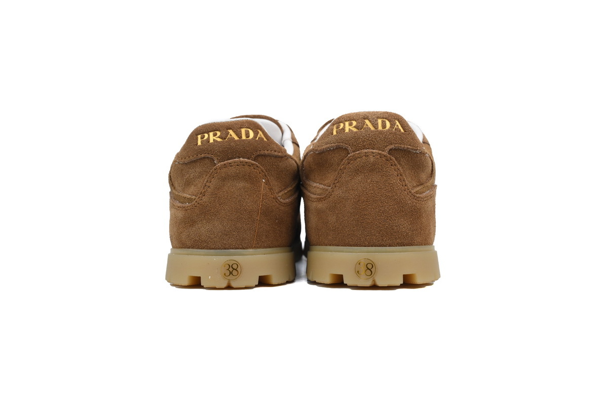Prada Trail Suede Sneakers Brown