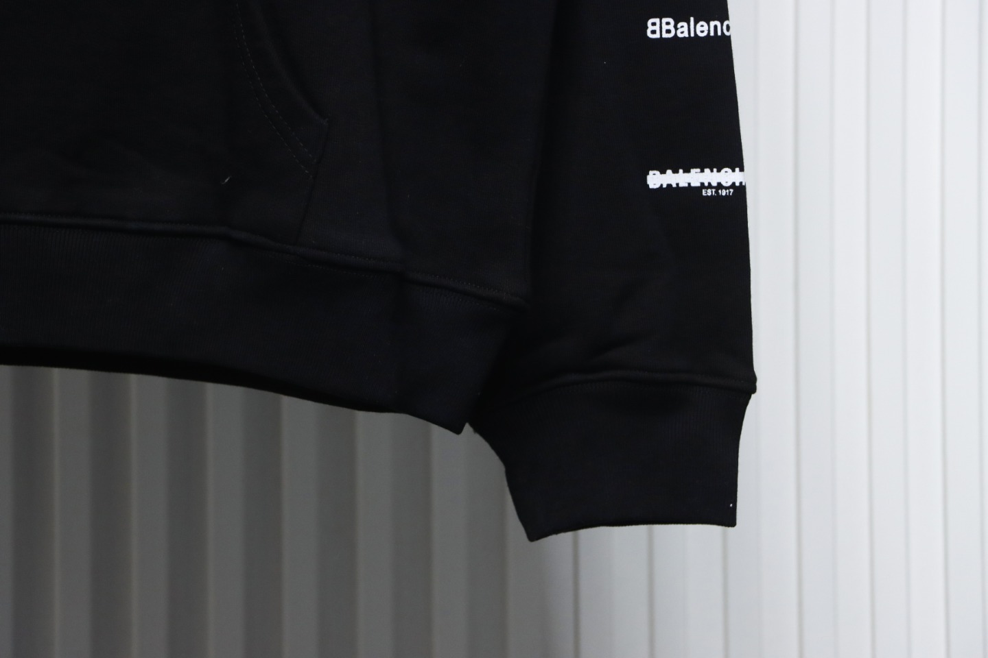 Coco Shoes Balenciaga Logo Printed Hoodie Black Cotton