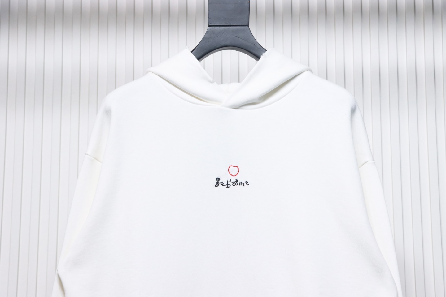 Balenciaga Heart Embroidered Hoodie White 