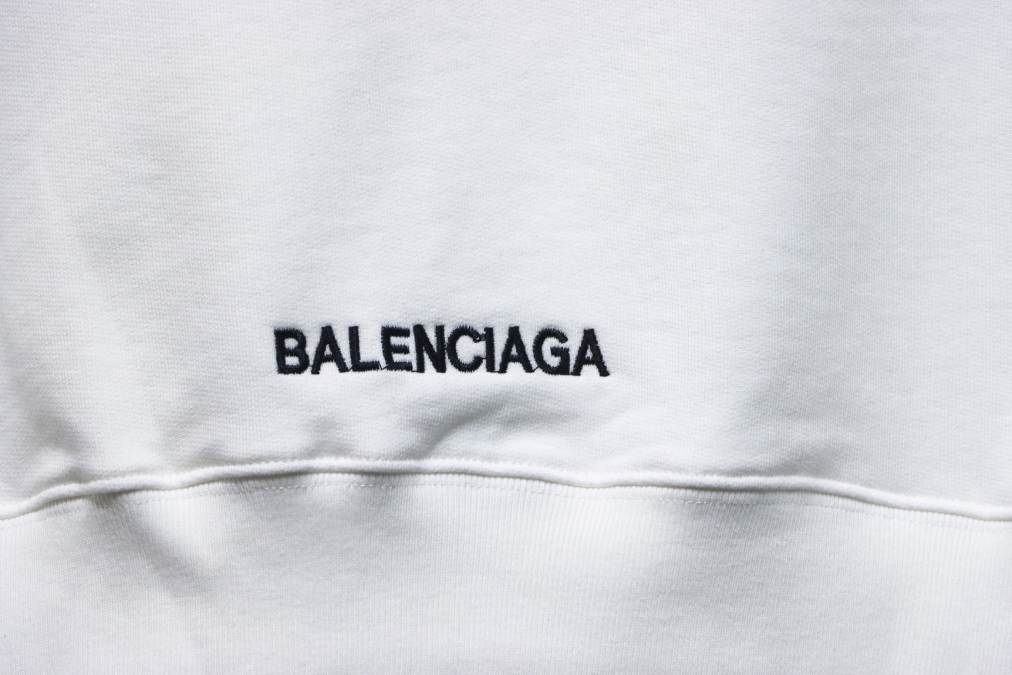 Balenciaga Heart Embroidered Hoodie White 