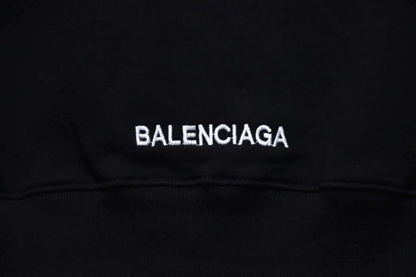Balenciaga Heart Embroidered Hoodie Black