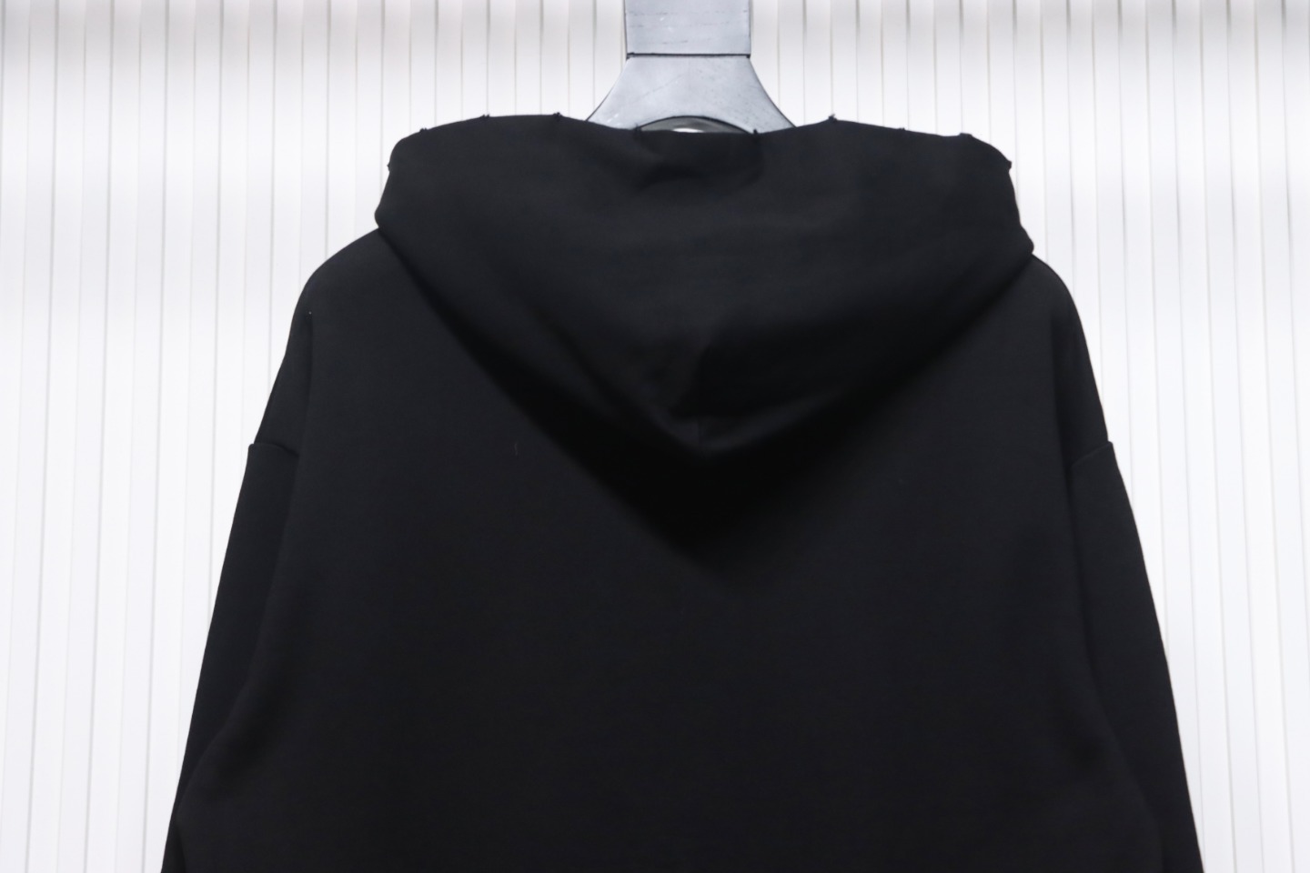 Balenciaga Heart Embroidered Hoodie Black