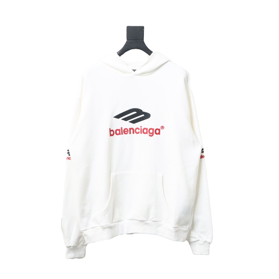 Coco Shoes Balenciaga 3B SPORTS ICON Hoodie White 