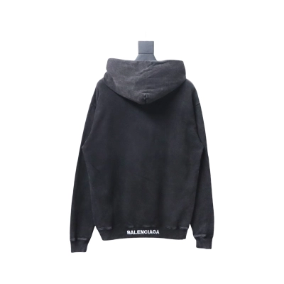 Coco Shoes Balenciaga   ‘I love’ Hoodie Black 02