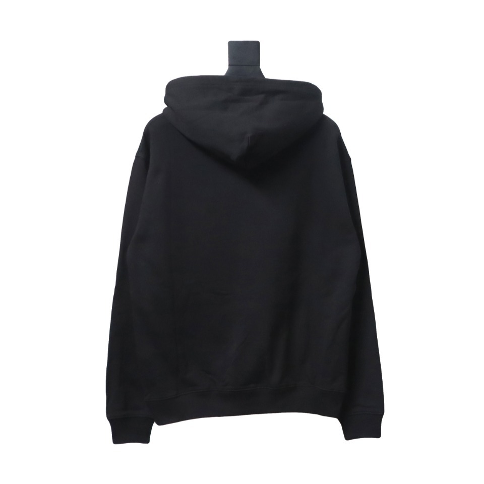 Balenciaga BB Pixel Print Hoodie Black