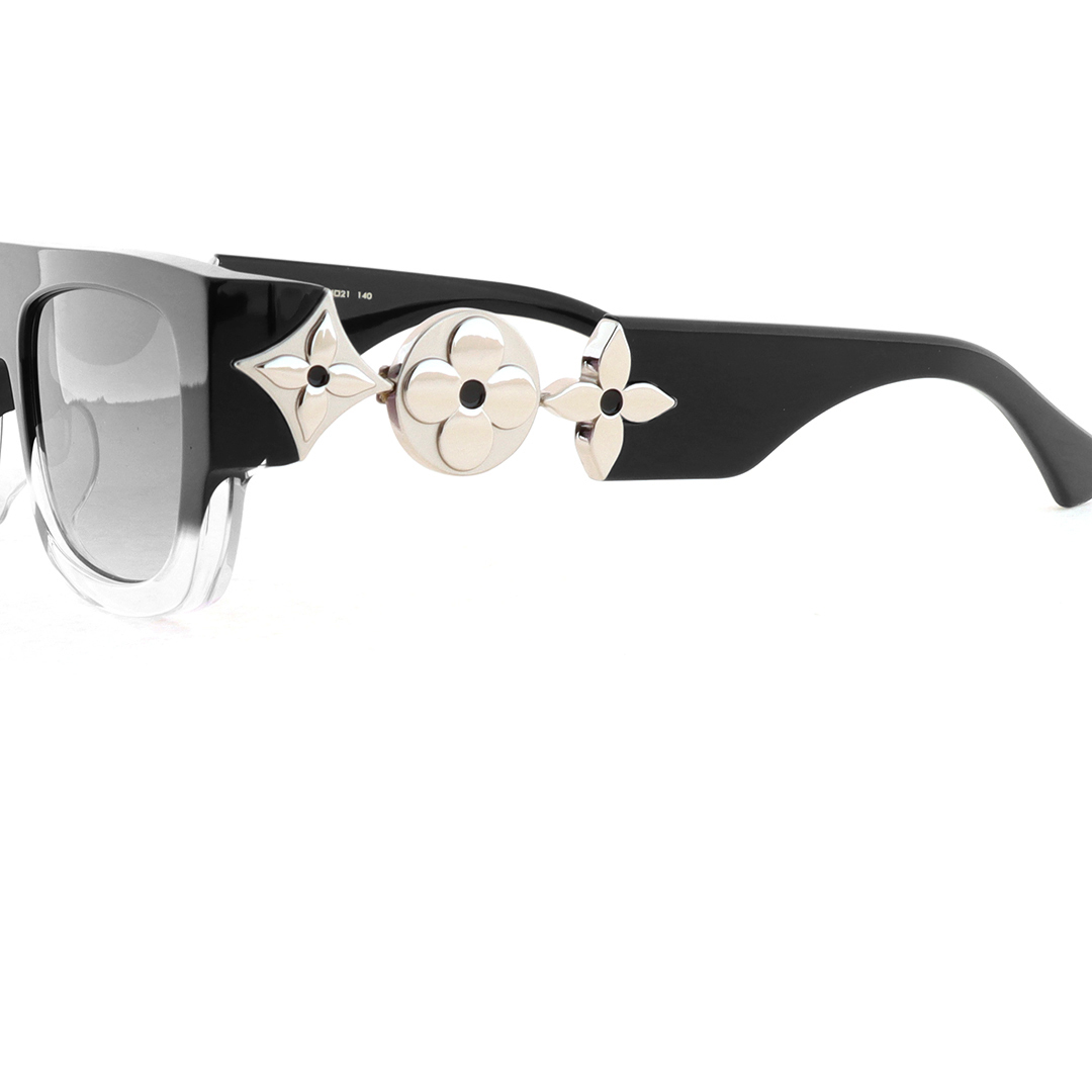 Louis Vuitton Monogram Tribute Sunglasses Silver Z2196E