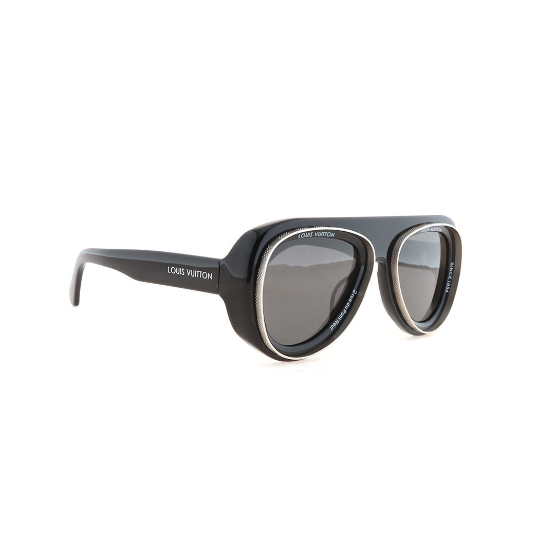 Louis Vuitton Super Vision Pilot Sunglasses Black Z2445U