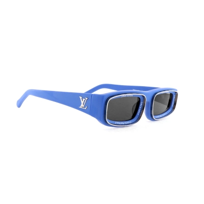 Louis Vuitton Super Vision Low Square Sunglasses Blue Z2388E 02