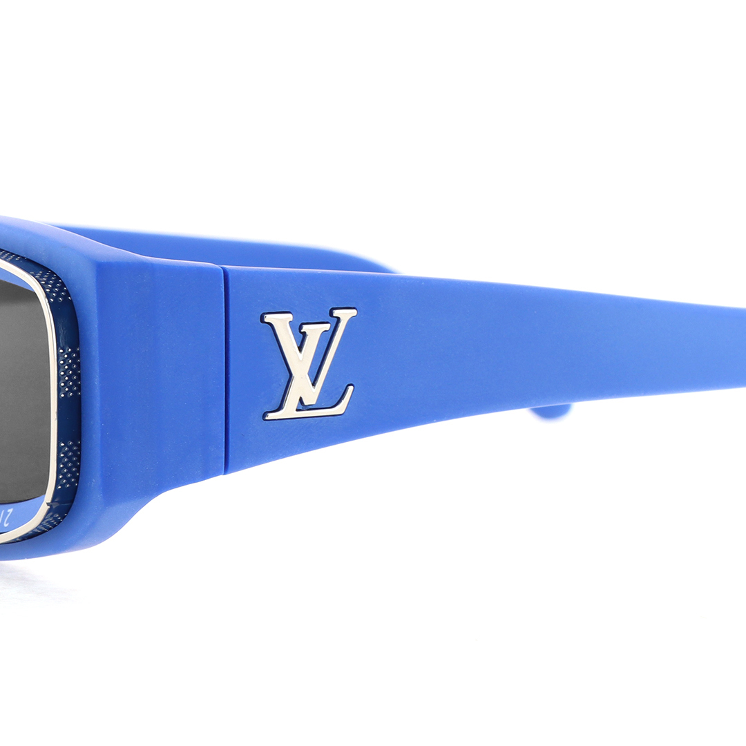 Louis Vuitton Super Vision Low Square Sunglasses Blue Z2388E