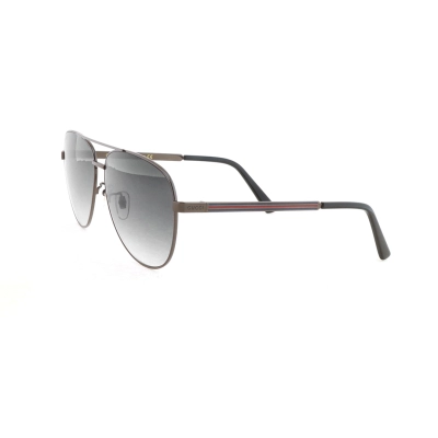 Gucci Aviator Striped Web Sunglasses Grey 434829 I3330 1955 01