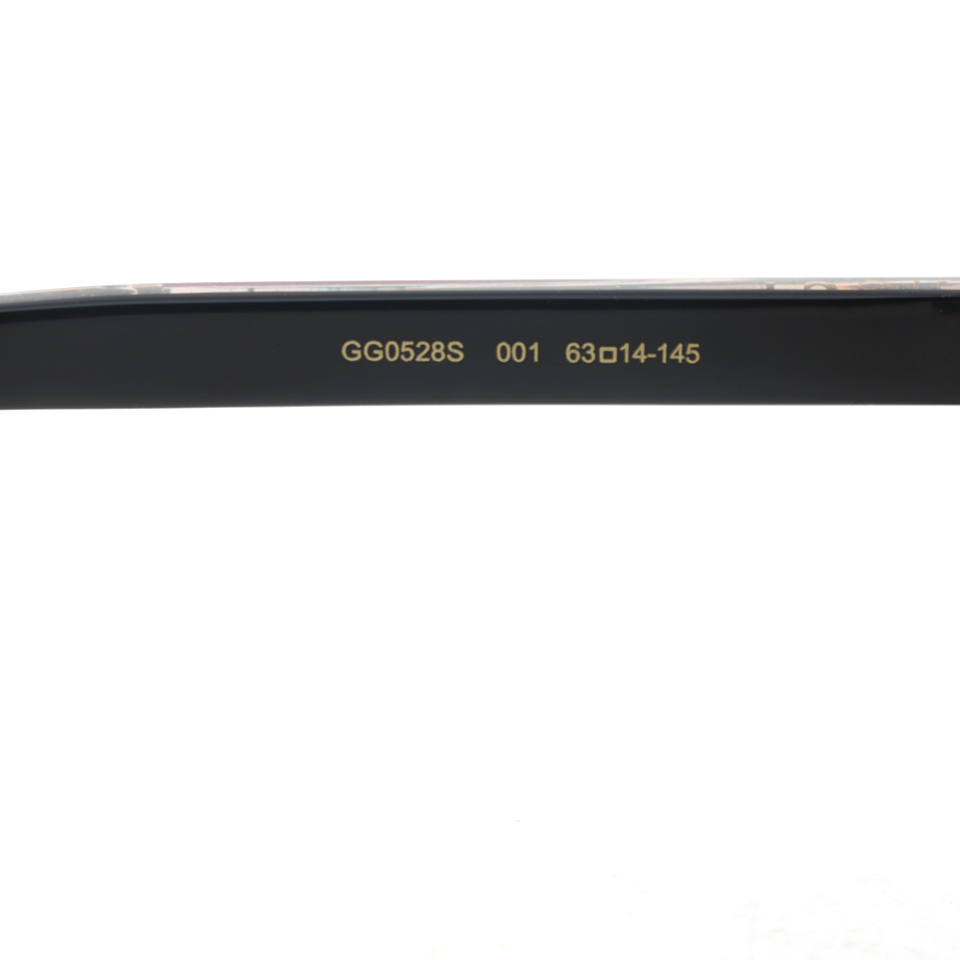 Gucci Aviator Striped Web Sunglasses Black Gold