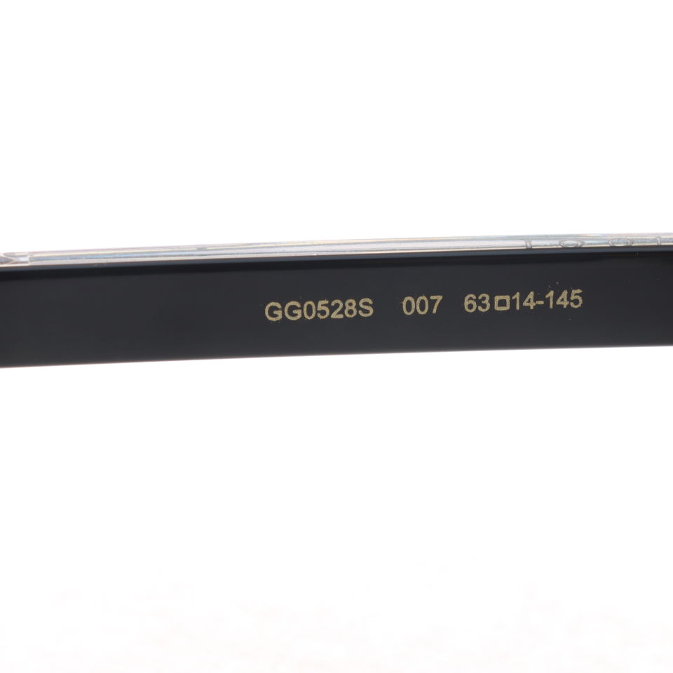 Gucci Aviator Striped Web Sunglasses Silver Gray