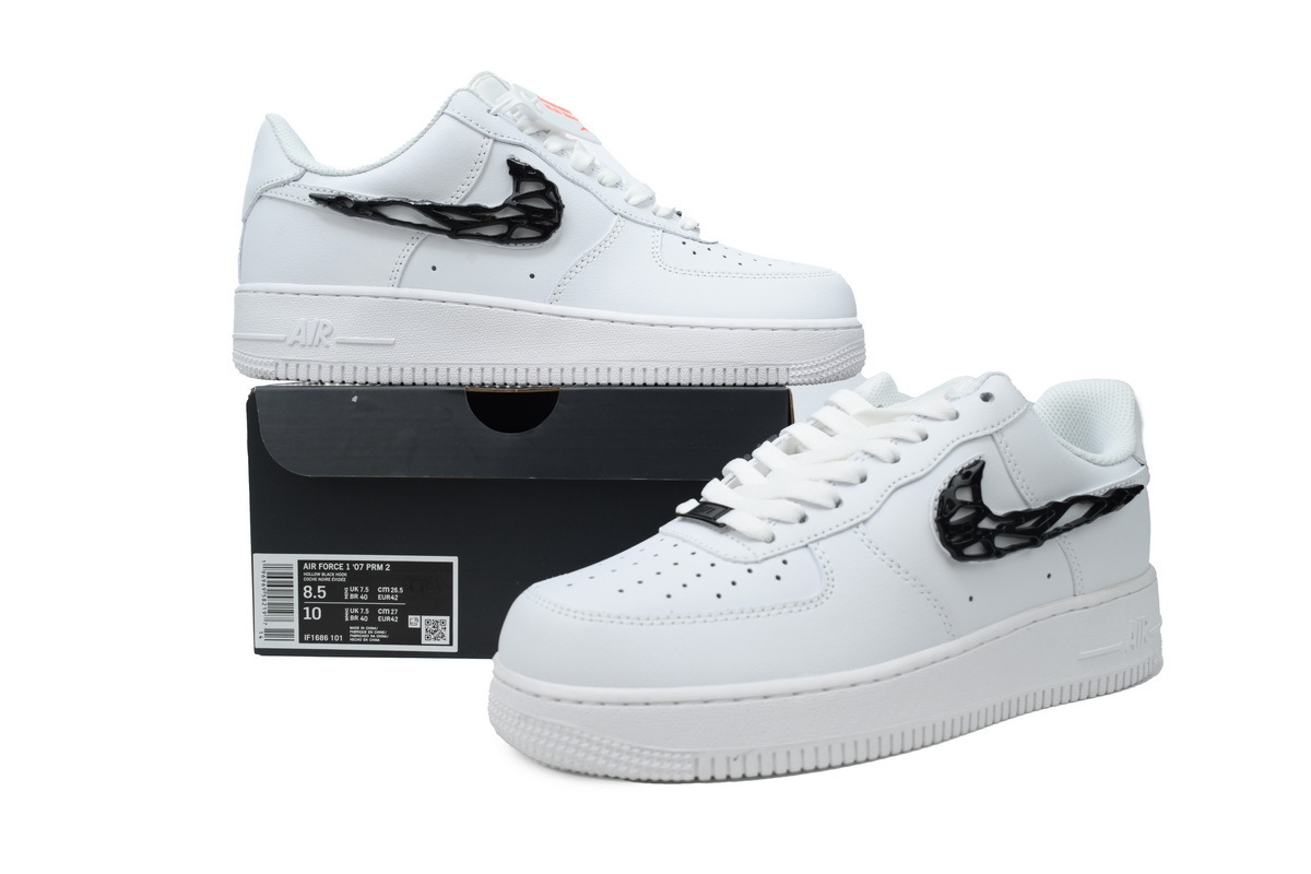 Coco Shoes Nike Air Force 1 Low 07 LX Molten Metal Swoosh Pack-Black IF1686-101
