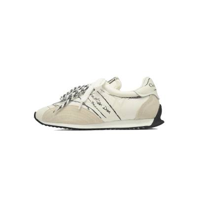Coco Shoes Dior D-Sketch Sneaker White Nylon And Calfskin KCK427MPA_S10W 01