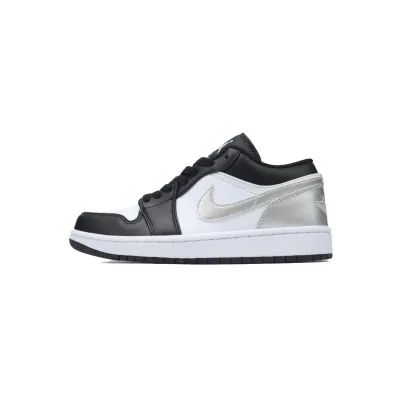 Air Jordan 1 Low Black Silver 553558-131 01