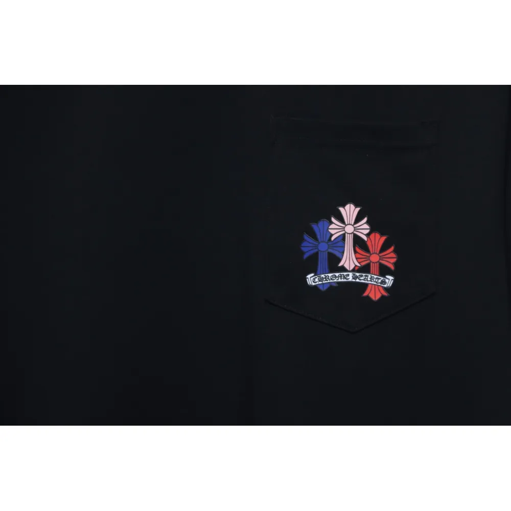 Chrome Hearts Multi Color Cross Cemetery T-shirt Black