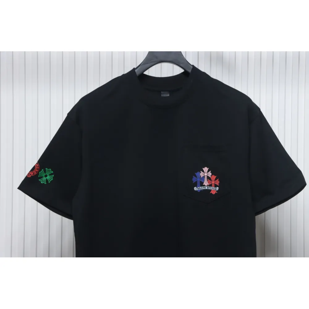 Chrome Hearts Multi Color Cross Cemetery T-shirt Black