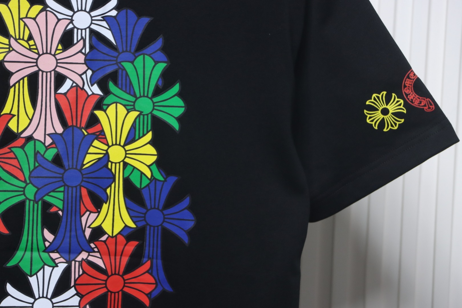 Chrome Hearts Multi Color Cross Cemetery T-shirt Black