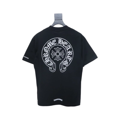 Chrome Hearts Horseshoe Logo Pocket T-Shirt Black 01