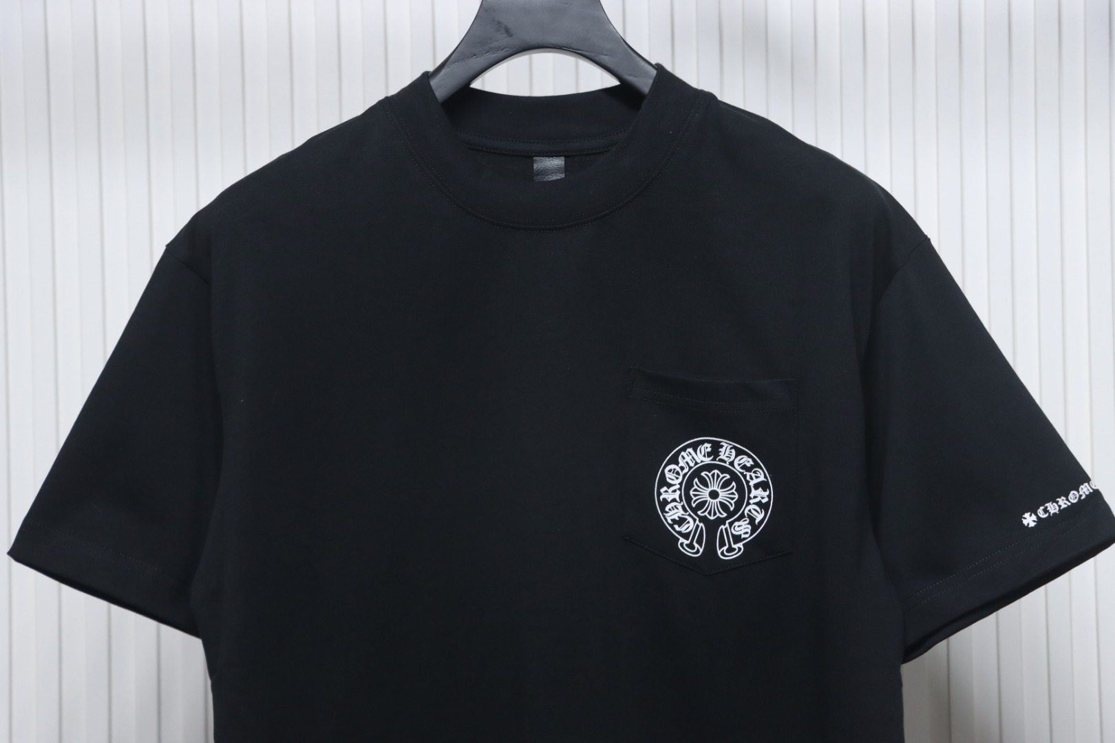 Chrome Hearts Horseshoe Logo Pocket T-Shirt Black