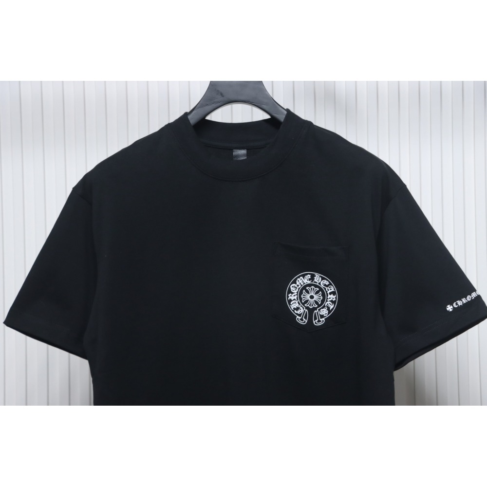 Chrome Hearts Horseshoe Logo Pocket T-Shirt Black