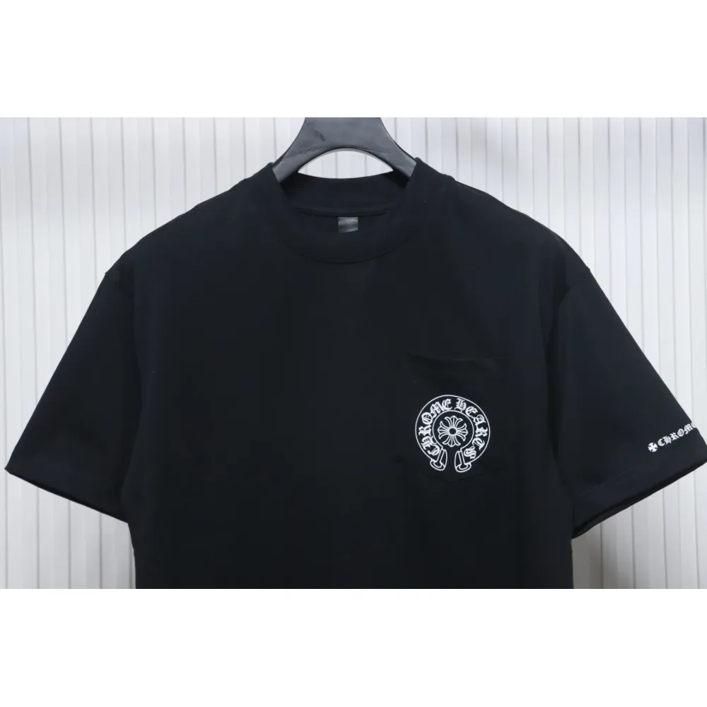 Chrome Hearts Horseshoe Logo Pocket T-Shirt Black