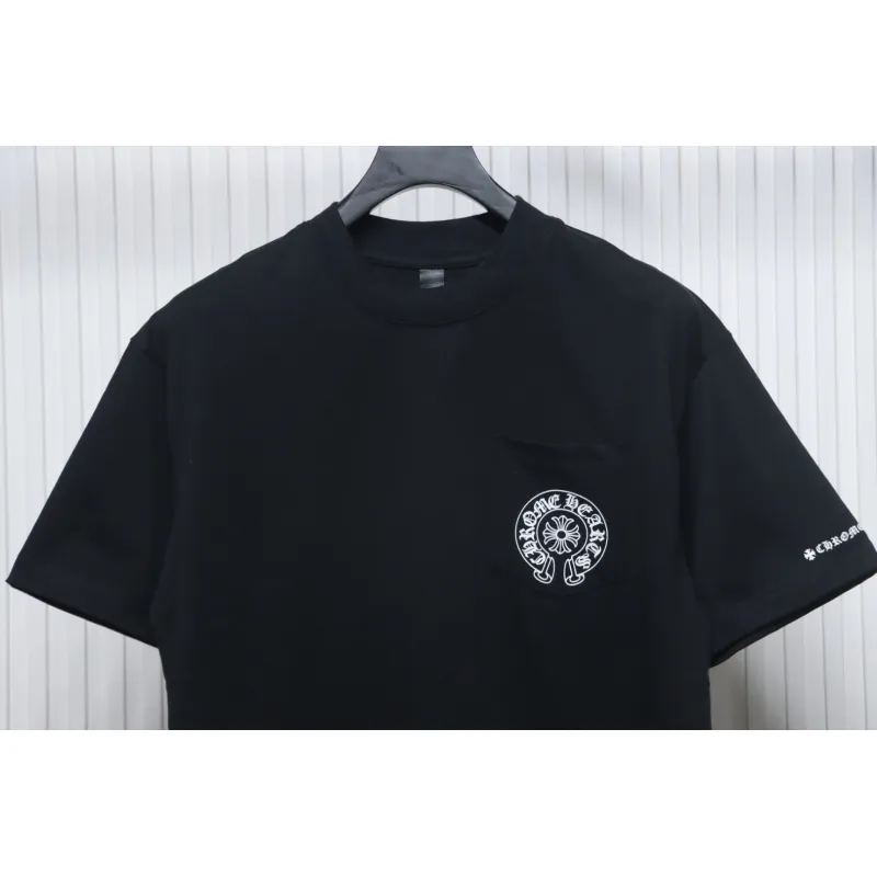 Chrome Hearts Horseshoe Logo Pocket T-Shirt Black
