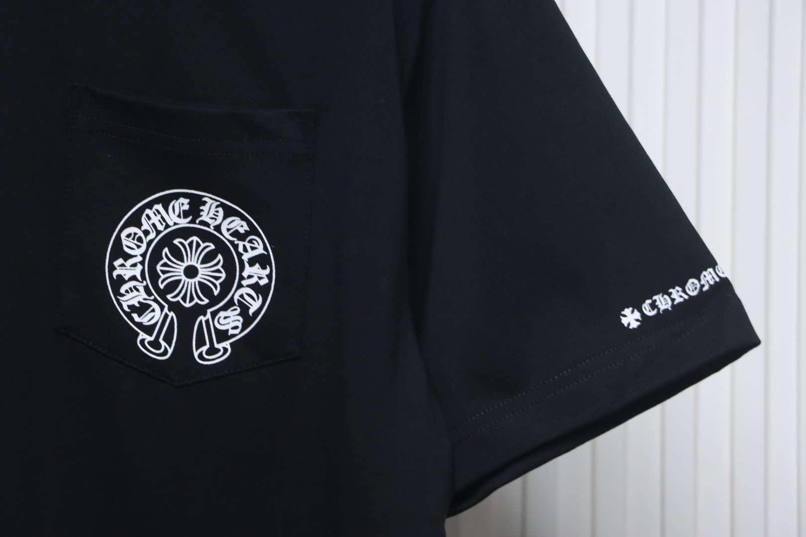 Chrome Hearts Horseshoe Logo Pocket T-Shirt Black